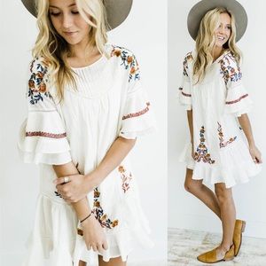 NWT Free People Embroidered Pavlo Dress